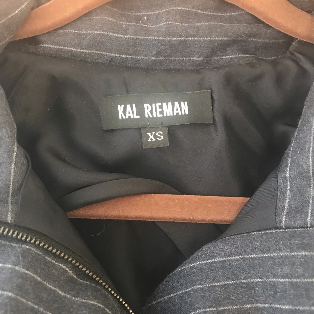 Kal Rieman Pin-Striped Blazer With Front Pockets - Picture 3 of 3